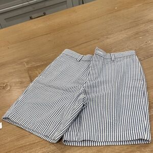 Brooks Brothers Seersucker Striped Blue and White Boy's Shorts